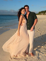 ROSABELLA Backless Cut-Out Maxi Dress