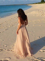 ROSABELLA Backless Cut-Out Maxi Dress