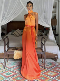 ELARA Gradient Maxi Dress