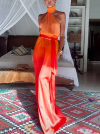 ELARA Gradient Maxi Dress