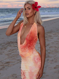 LUNARA Floral Maxi Dress