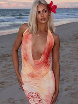 LUNARA Floral Maxi Dress