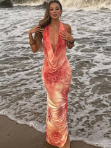 LUNARA Floral Maxi Dress