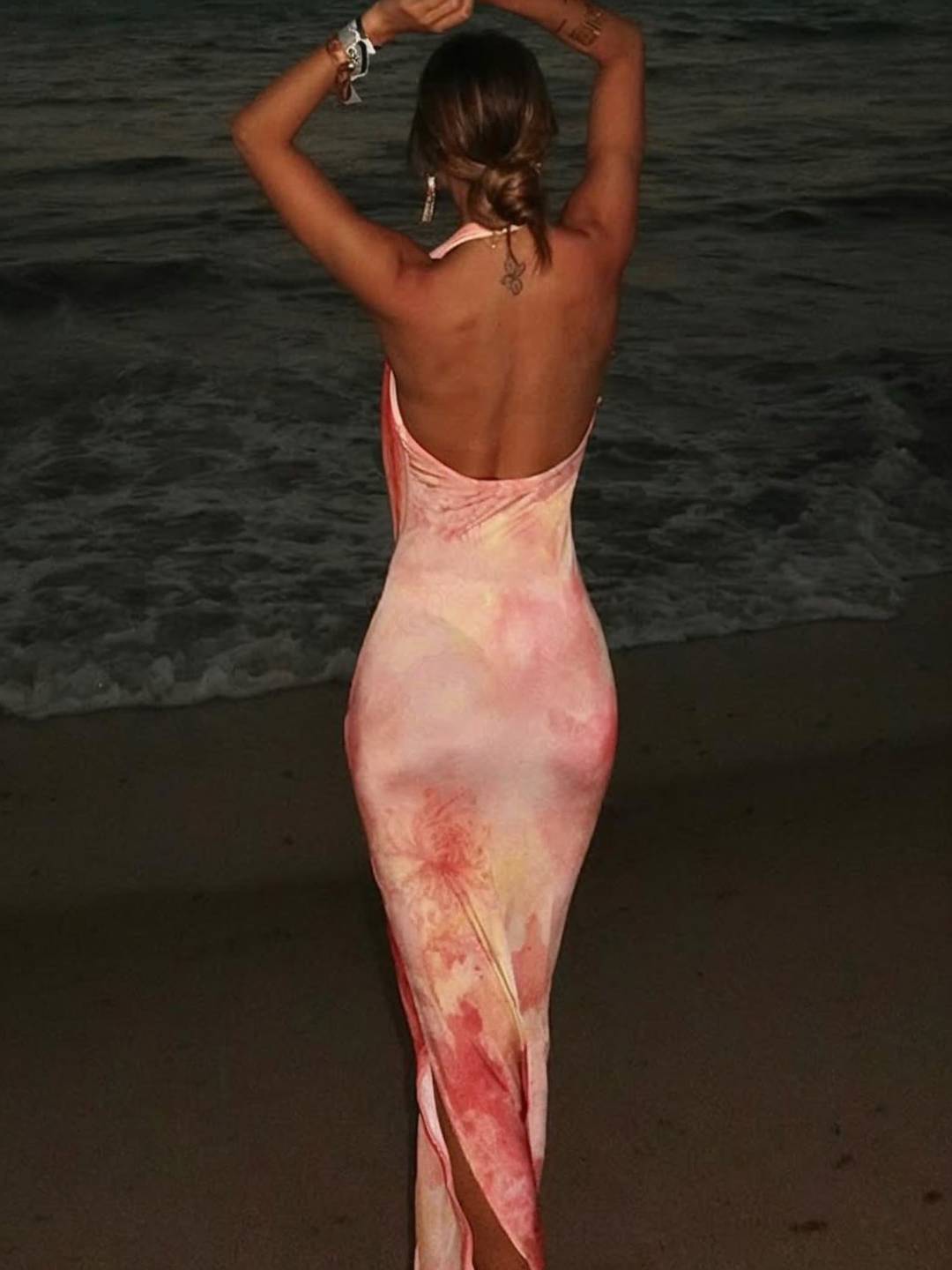 LUNARA Floral Maxi Dress