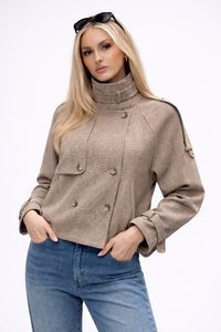 HAVEN Houndstooth tweed jacket