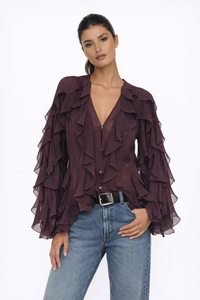 PURE DESIRE Ruffle Blouse