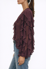 PURE DESIRE Ruffle Blouse