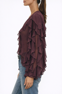 PURE DESIRE Ruffle Blouse