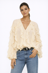 PURE DESIRE Ruffle Blouse