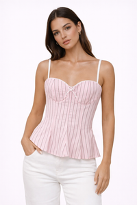 VIVIANA Striped Top