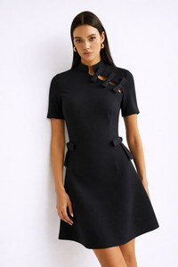 AURA Bow Cut Out Dress