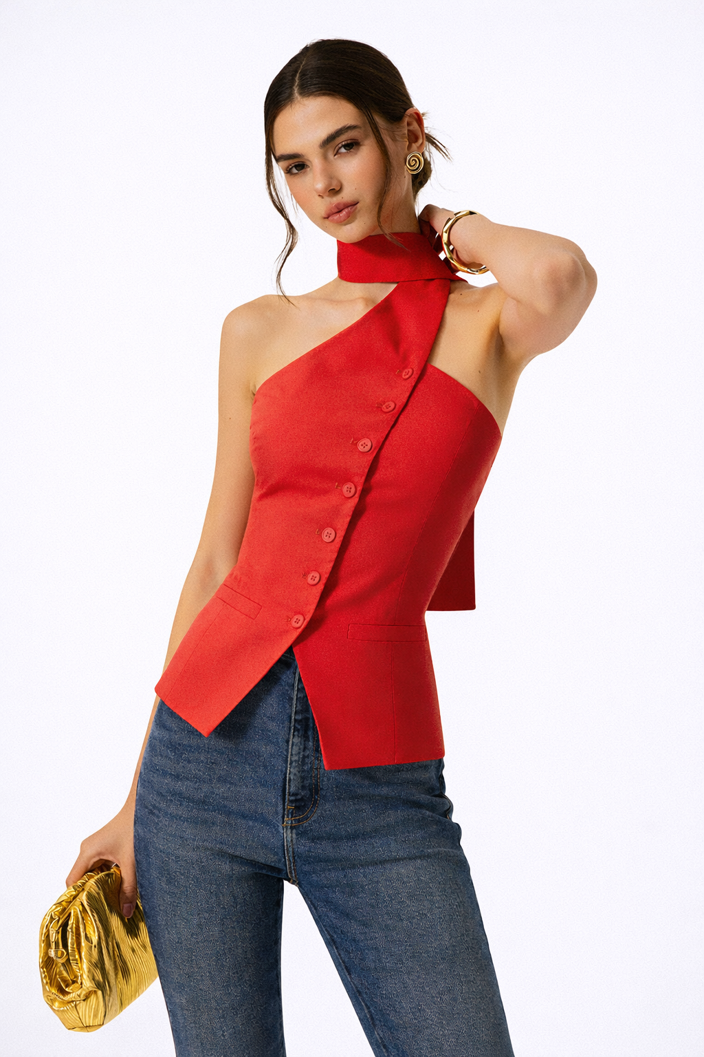 LINEN Halter Top