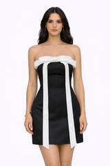 PEARL Bow Mini Dress