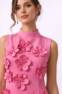 BLOOM Floral Embellished Sleeveless Maxi Dress