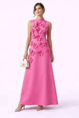 BLOOM Floral Embellished Sleeveless Maxi Dress