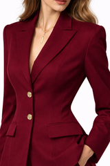 ATELIER Polished Chic Blazer & Wide-Leg Trouser Set