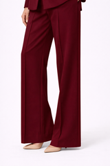 ATELIER Polished Chic Blazer & Wide-Leg Trouser Set