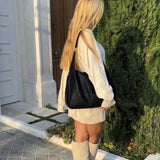 AMALFI CHARM Grigio Leather Bag