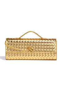 Woven Clutch with Top Handle