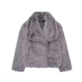ELVORU Fur Effect Puffer Coat