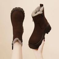 ARLOSA Winter Ankle Boots Brown