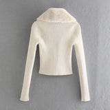 Bellina Fur-Trim Cardigan