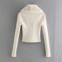 Bellina Fur-Trim Cardigan