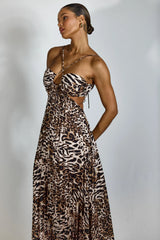 SAPHIRA Leopard Maxi Dress
