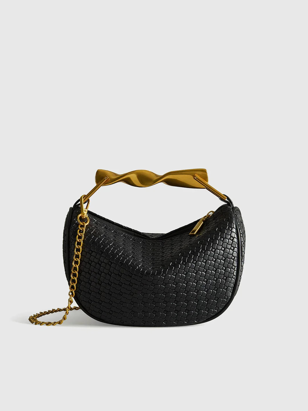 STRUXA Structured PU Leather Shoulder Bag