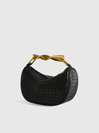 STRUXA Structured PU Leather Shoulder Bag