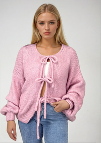 CLARA Bow Cardigan