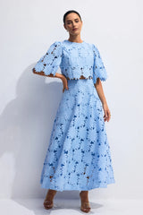 LIORAÉ Lace Top & Maxi Skirt Set