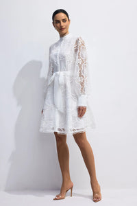 SERAPHINA Floral Lace Mini Dress