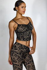 ELOVINE Lace Crop Top & Capri Set