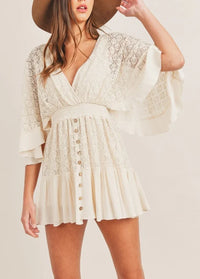 AMERA Boho Lace Romper