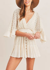 AMERA Boho Lace Romper