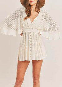 AMERA Boho Lace Romper