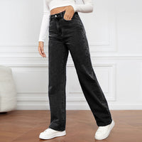 SORELLA High-Waist Washed Straight Jeans