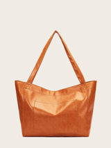 AURELIA Marrone Vintage Leather Tote Bag