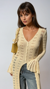 CÉLESTE French Holiday Woolen Coat