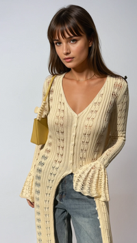 CÉLESTE French Holiday Woolen Coat