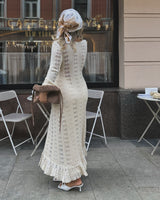 CÉLESTE French Holiday Woolen Coat