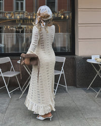 CÉLESTE French Holiday Woolen Coat