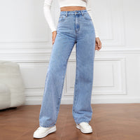SORELLA High-Waist Washed Straight Jeans