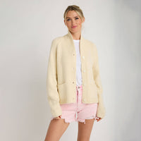 LYDIA Shrimp Print Cardigan