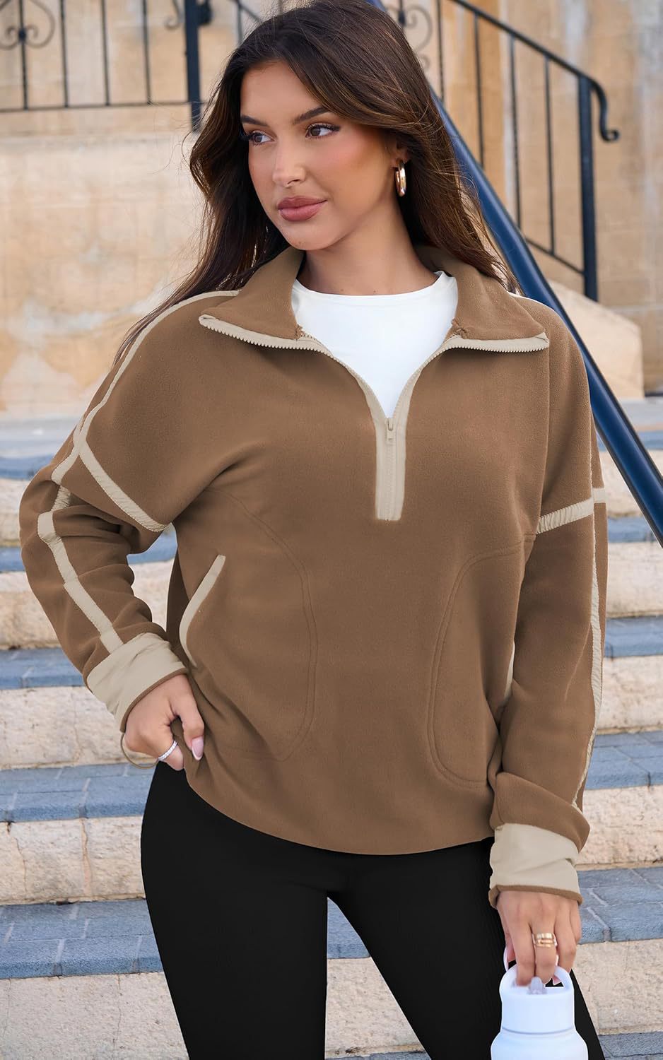 ZipFusion Hoodie Brown