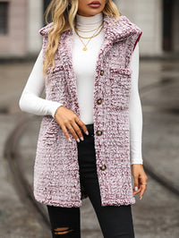 LINA Sleeveless Long Cardigan Vest