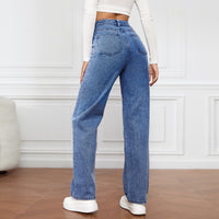SORELLA High-Waist Washed Straight Jeans