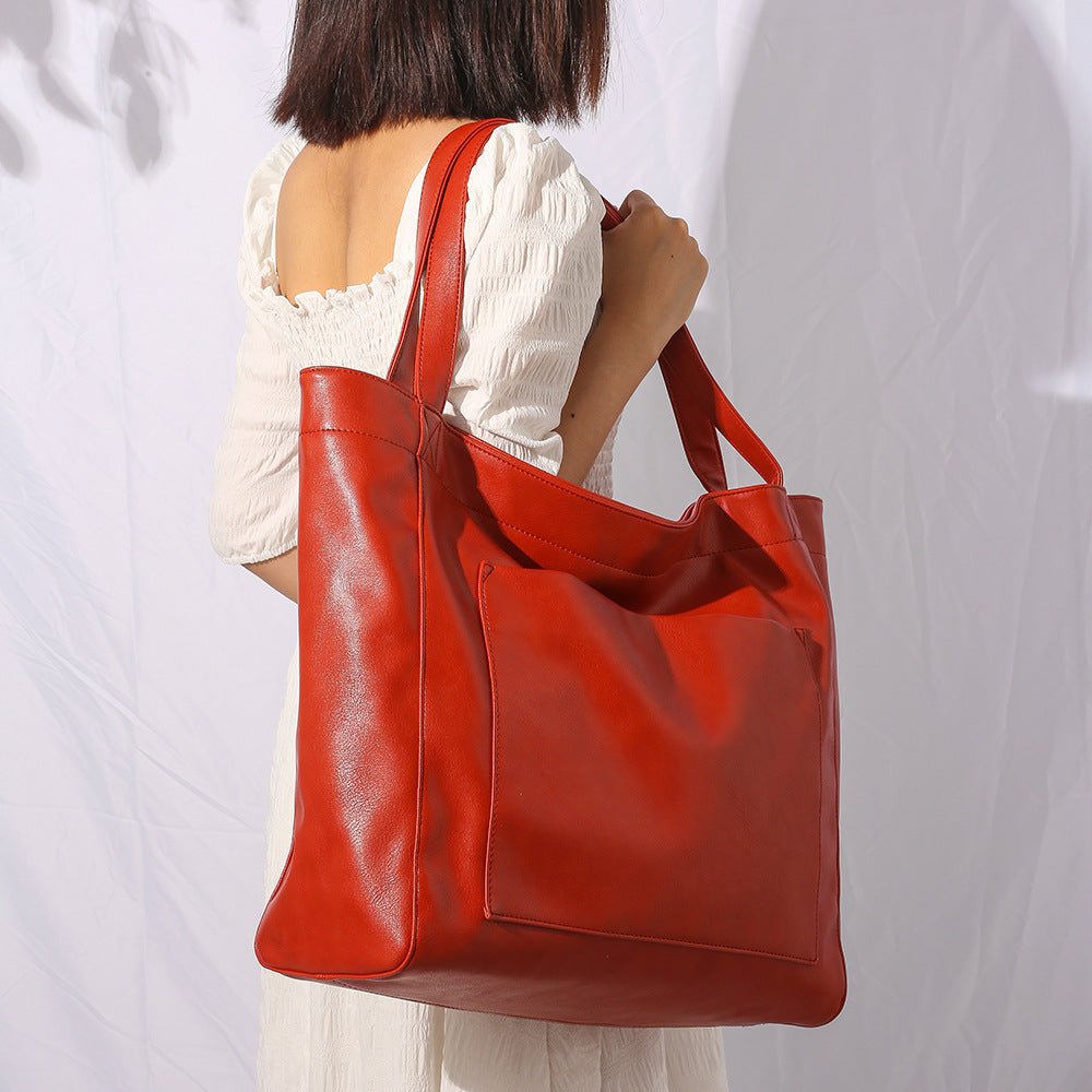 AURELIA Marrone Vintage Leather Tote Bag