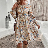 Celeste's Retro Puff Dress – Timeless Elegance